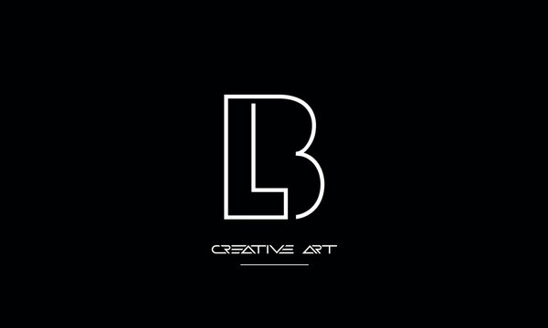 BL, LB, B, L abstract letters logo monogram