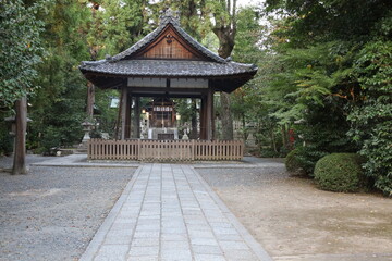 A Japanese shrine : Kaiko-no-yashiro Shrine in Kyoto City  日本の神社：京都市の蚕ノ社