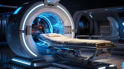 The disease is diagnosed using a modern high-tech computer tomography device