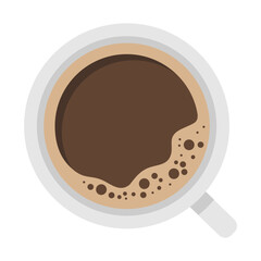 Coffee latte mug vector