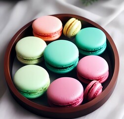 colorful macaroons