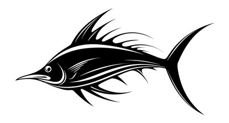 Logo Vector Illustration of Stingray in Trendy Flat Isolated on White Background.

