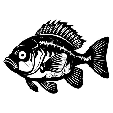 recommend clip art: Logo Vector Illustration of Bluegill Fish in Trendy Flat Isolated on White Background.
                    
                    