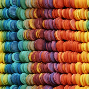 rainbow cookies close up photograph. seamless picture