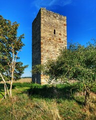 Medieval German watchtower (called Blaue Warte) near Wanzleben