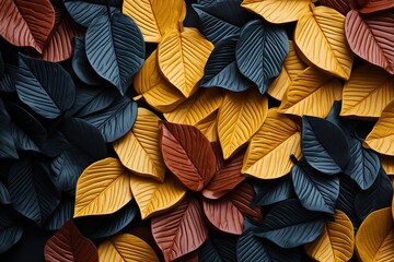 autumn leaves on the ground