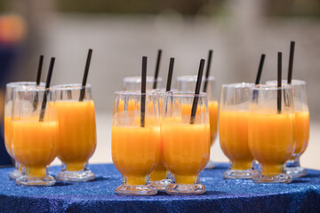 orange juice in a glass