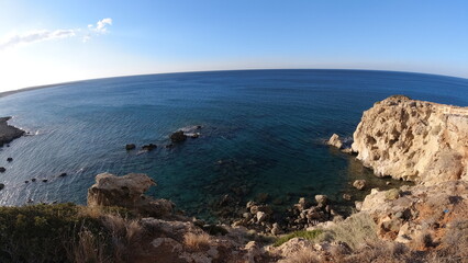 Fototapeta na wymiar South coast of Crete in October 2023