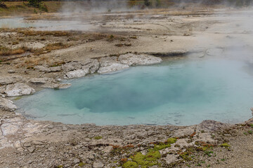 View into the Collapsing Pool in the West Thumb Geyser basin