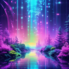 Grafische Elemente , Hintergrundbild , Farbenfroh / Mythisch. KI Generated