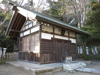 鎌倉市の史跡法華堂跡にある白旗神社