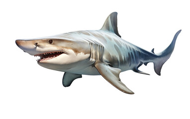 A Hammerhead Shark on a Transparent Background - Generative AI