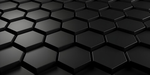 Abstract black background,Black Hexagon,Hexagon pattern blending fading high tech background 