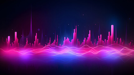 purple and pink soundwave background, abstract blue wave background, 3d wave background