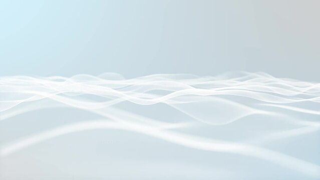 white particle waves background, 