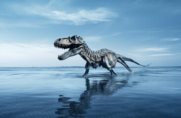 Fototapeta na wymiar Dinosaur Fossil (Tyrannosaurus Rex)