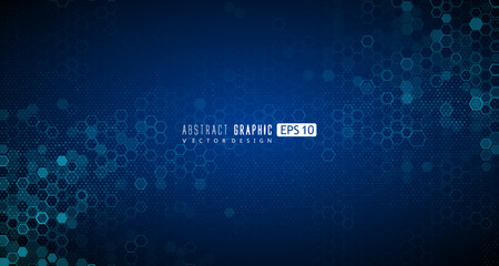 The abstract background of molecular structure and graphic design of technology sense. - obrazy, fototapety, plakaty