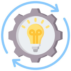 Intelligent Process Automation Flat Icon