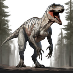 Realistic Allosaurus: Majestic Fossil
 , Medieval Fantasy RPG Illustration