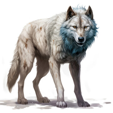 Majestic Dire Wolf: Roaming Wild
 , Medieval Fantasy RPG Illustration