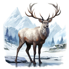 Fantastical Elk in Digital Art
 , Medieval Fantasy RPG Illustration