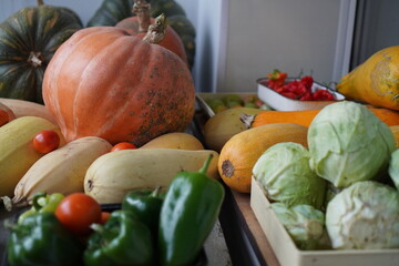 fruits and vegetables on the table
