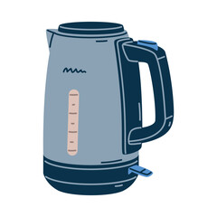 Electric Kettle for Boiling Water as Cooking Utensil Vector Illustration