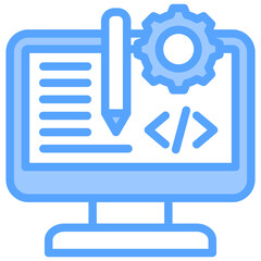 Web Designers Blue Icon