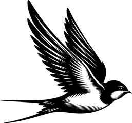 Swallow Icon Illustration