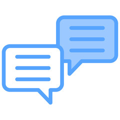 Comment Boxes Blue Icon