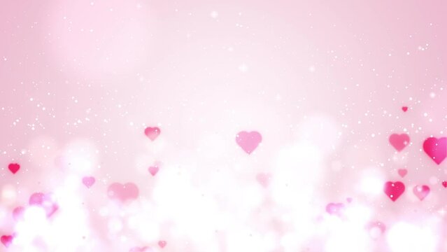 pink background with hearts. Set the mood for romance with this enchanting Valentine's Day background, radiating love and affection for your heartfelt projects.