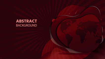 Abstract modern red technology background, Dark red luxury premium background and white line, Luxury abstract background, modern black backdrop concept 3d style. Illustration from vector