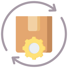 Manufacture Process Flat Icon