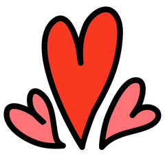 Cartoon Heart Doodle