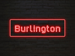 Burlington のネオン文字