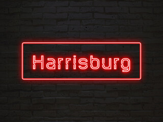 Harrisburg のネオン文字