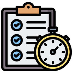 Quick Assigment Outline Color Icon