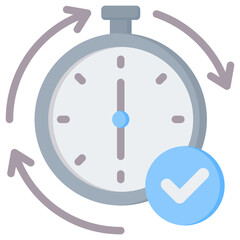 Overtime Flat Icon