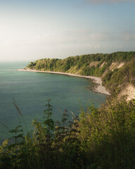 Chalk cliffs on the Island of Ruegen (Ruegen), Mecklenburg-Western Pomerania, Germany