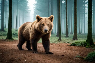 brown bear in zoo