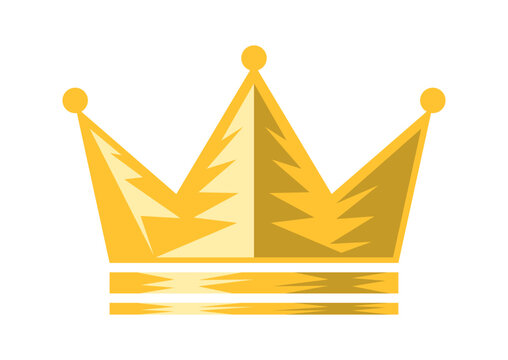ランキングをイメージしたシンプルな王冠のイラスト