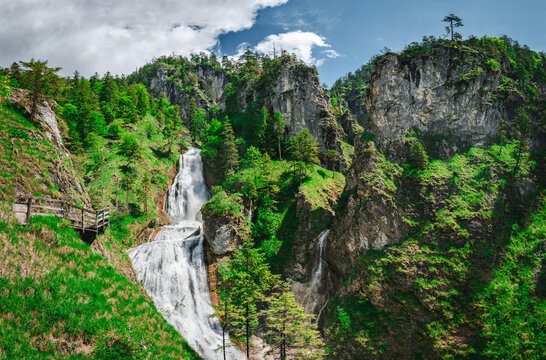Scenic view of Wasserlochklamm ravine in Styria