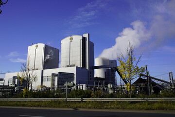 Coal-operated heating power plant in Hanover-Stöcken, in October 2023.