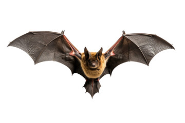 Mystical Bat Silhouette - Gothic, Eerie, Isolated on Transparent Background PNG - obrazy, fototapety, plakaty