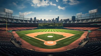 Fotobehang Modern baseball stadium. © visoot