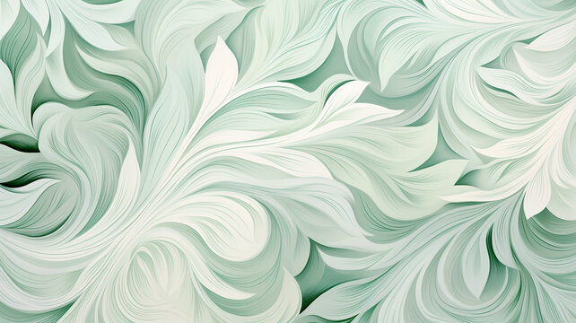 soft color green mint background floral ornament softcolor delicate shade of freshness