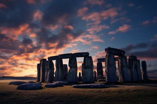 Ancient stones at Stonehenge witness the enchanting winter solstice event