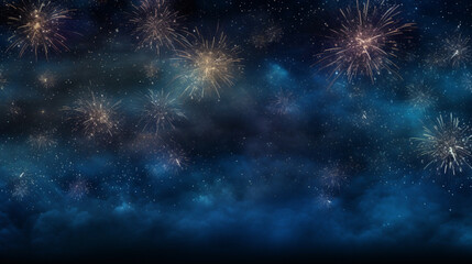 Fototapeta na wymiar 2024 New year New Year's Eve Party background banner fireworks background copy paste texture