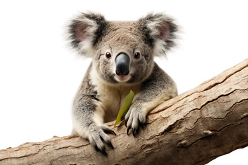Whimsical Koala, Fluffy and Koalas, Cute Wildlife - Isolated on Transparent Background