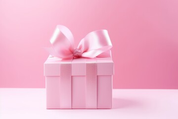 Gift boxes on the pink background. Christmas, birthday, saint valentine, mothers day concept